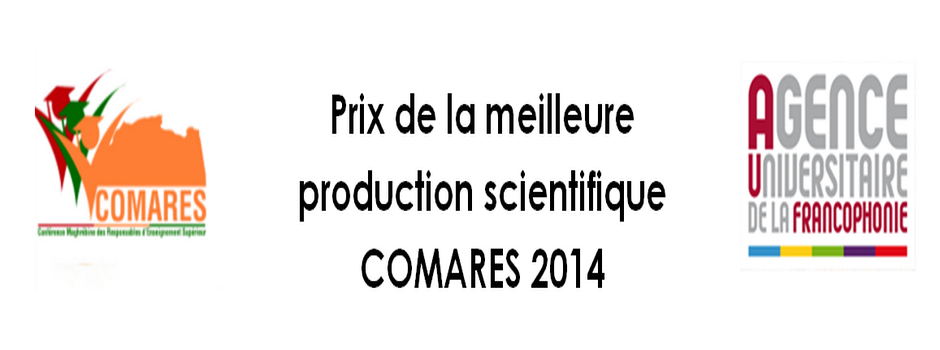 Prix de la meilleure production scientifique COMARES 2014